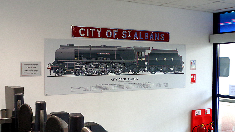St Albans Station Mural