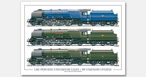 LMS 4-6-2 Princess Coronation (Duchess) Class – BR Standard Liveries, No. 46220 Coronation (1950), No. 46234 Duchess of Abercorn (1955), No. 46235 City of Birmingham (1961)