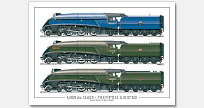 LNER 4-6-2 A4 Class – The Fifties & Sixties, No. 60027 Merlin (1950), No. 60014 Silver Link (1956), No. 60009 Union of South Africa (1964)