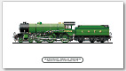 LNER B17/4 Footballer No 2856 (61656) Leeds United (H. N. Gresley) Steam Locomotive Print