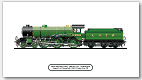LNER B17/4 Footballer No 2860 (61660) Hull City (H. N. Gresley) Steam Locomotive Print